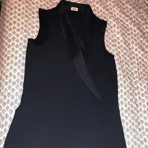 Black sleeveless romper